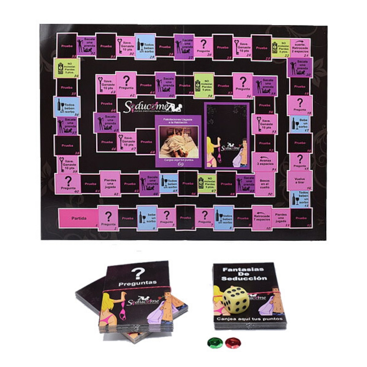 Juego de mesa erótico para parejas Sedúceme