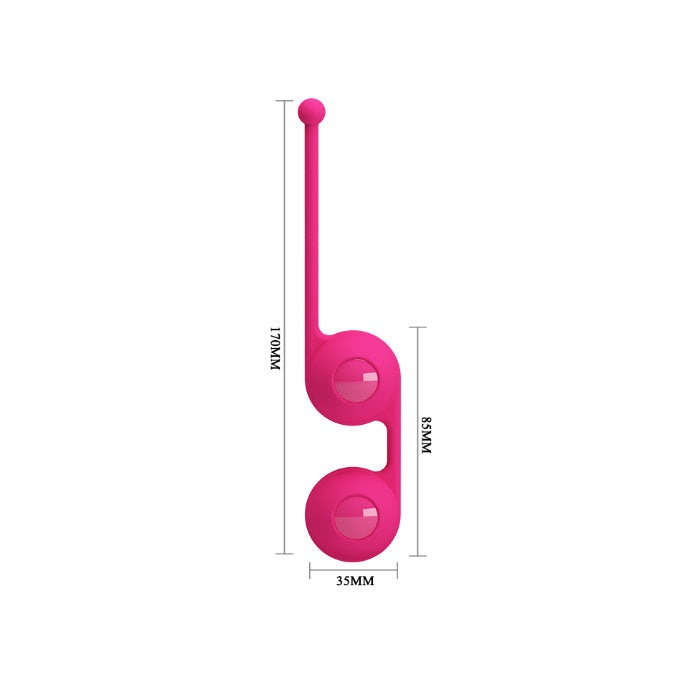 Bolitas Dobles de Ejercitación Kegel dimensiones