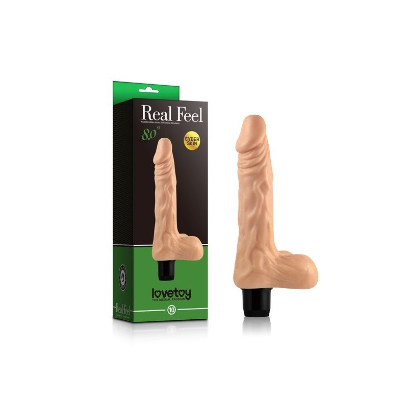 Caja de Vibrador Real Feel de 20 cm