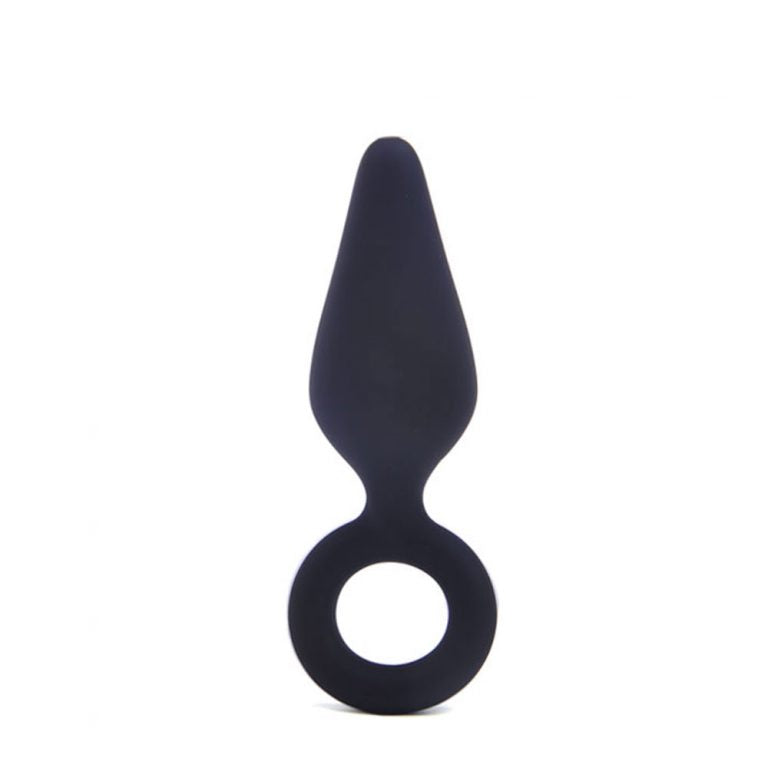 Plug anal chico con aro de agarre