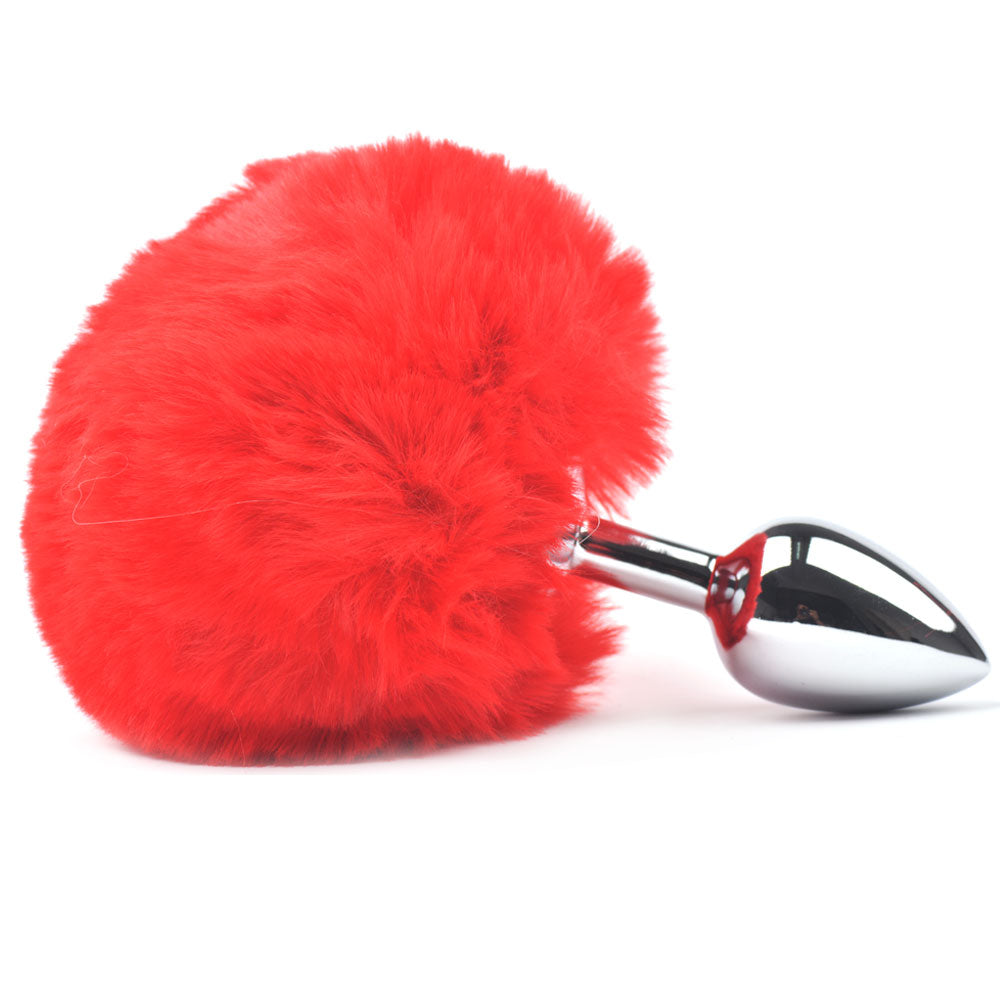 Dilatador Anal Metálico Pequeño Con Pompón variados colores
