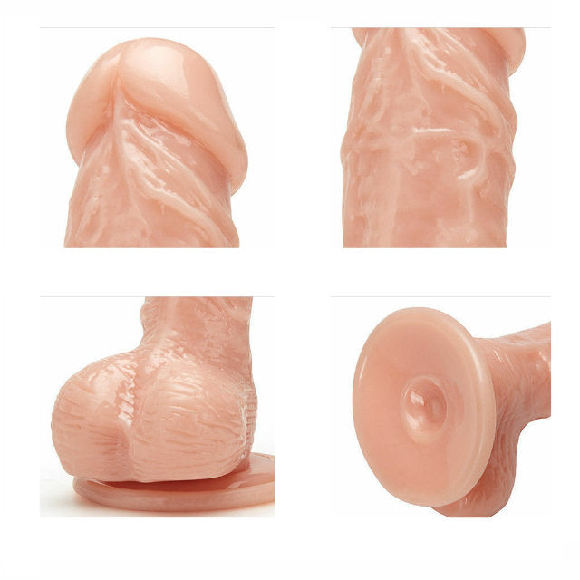 Dildo Super Warrior Cock 15 cm Negro con Sopapo